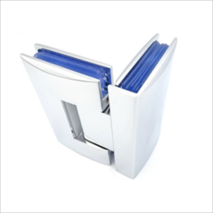 90° brass chrome-plated glass-to-glass hinge for frameless glass doors
