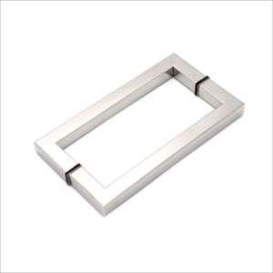 200mm back-to-back square chrome pull handle for glass doors