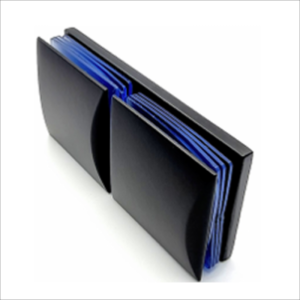 180° Glass to Glass Clamp Zinc Alloy Black