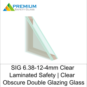 SIG 6.38mm-12-4mm clear laminated safety clear obscure glass