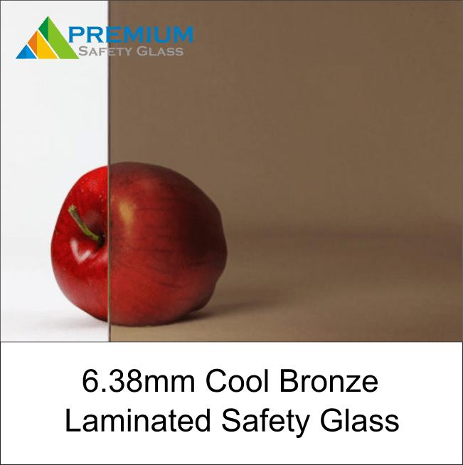 6.38mm Cool Bronze Laminated Safety Glass